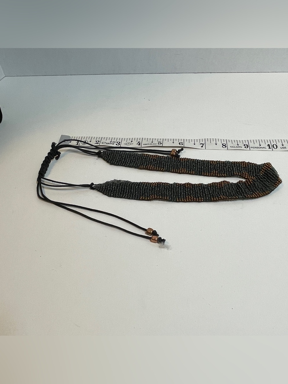 Pre-owned Boho Style Multi-strand Multi-color Seed Bead Necklace - Black Coppery - Picture 2 of 15